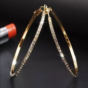 🔥 New brilliant CZ Ro. Gold&silv earrings